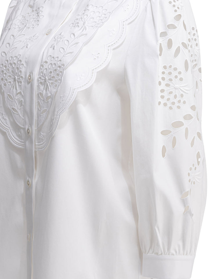 Valentino Embroidered Casual Shirt Shirts - Bianco | a6ed3bf13e010dfa44346bb050d873abcc76c235