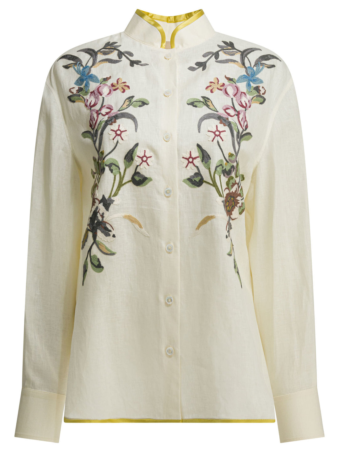 Valentino Embroidered Casual Shirt Shirts - Bianco | ebff231cb408ff947ebd0430f41aa2c4b3fa2a62