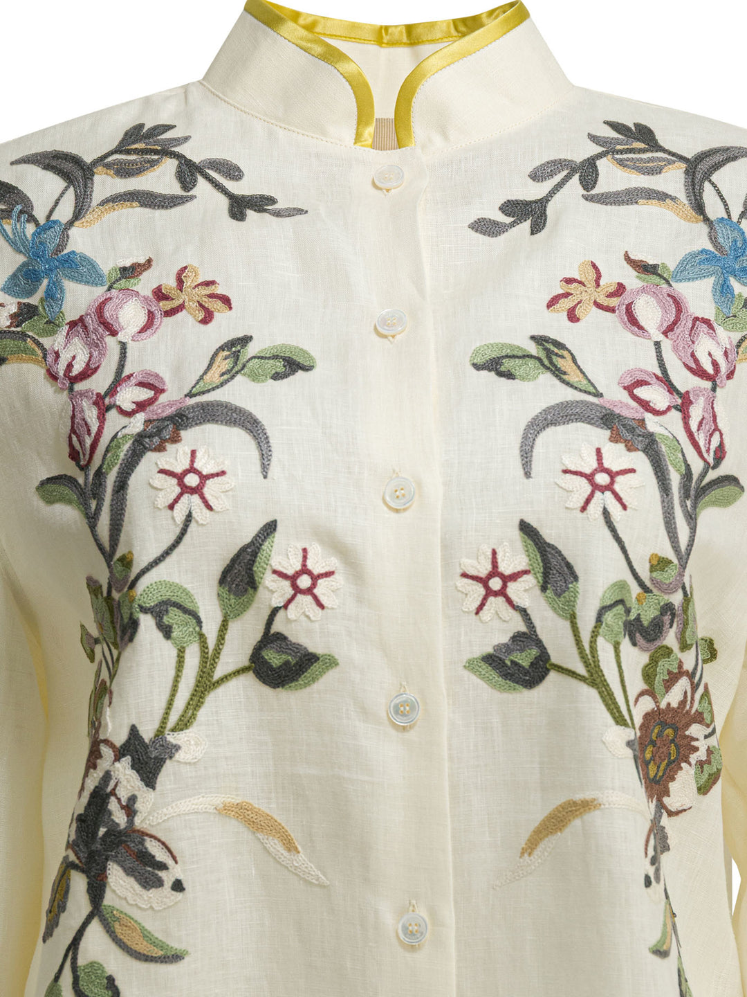 Valentino Embroidered Casual Shirt Shirts - Bianco | 5e5c1d1c0224e9c3b5fe76cd5bc363e5bd1f547b