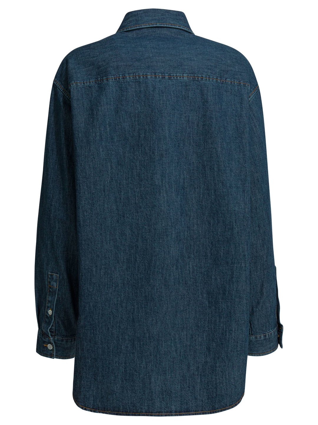 Valentino Denim Shirt With Vlogo Shirts - Blu | 9996c6bd6256f90d4fac3a66fe672e12e7b94a00