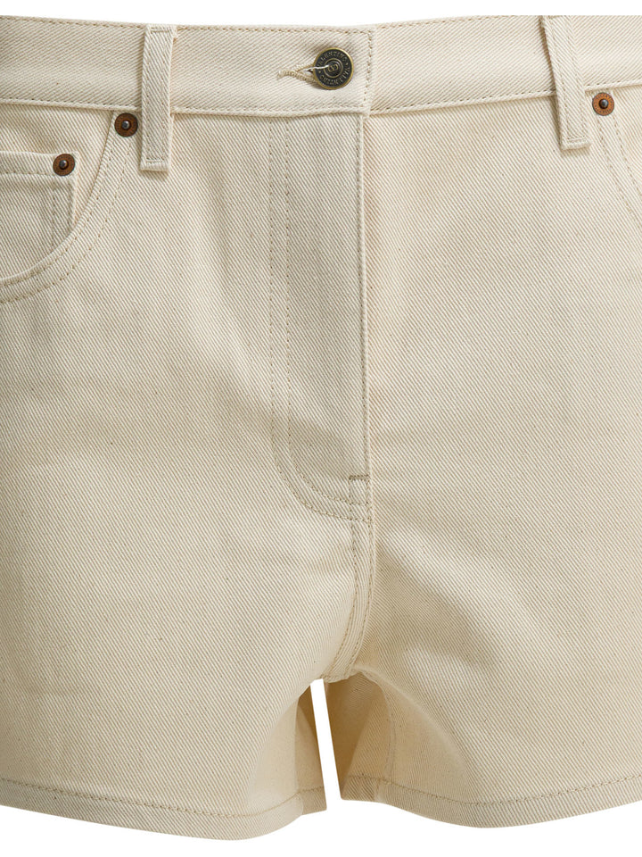 Valentino Five-Pocket Denim Shorts - Bianco | e03e2003c6db9886e089e681a5191261de25b468