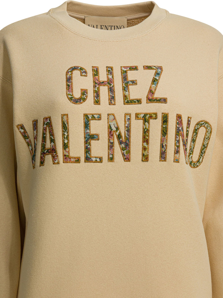Valentino Chez Valentino Sweatshirts - Beige | 255ad83a437baac5a41d101a09975cb60f8cef5f