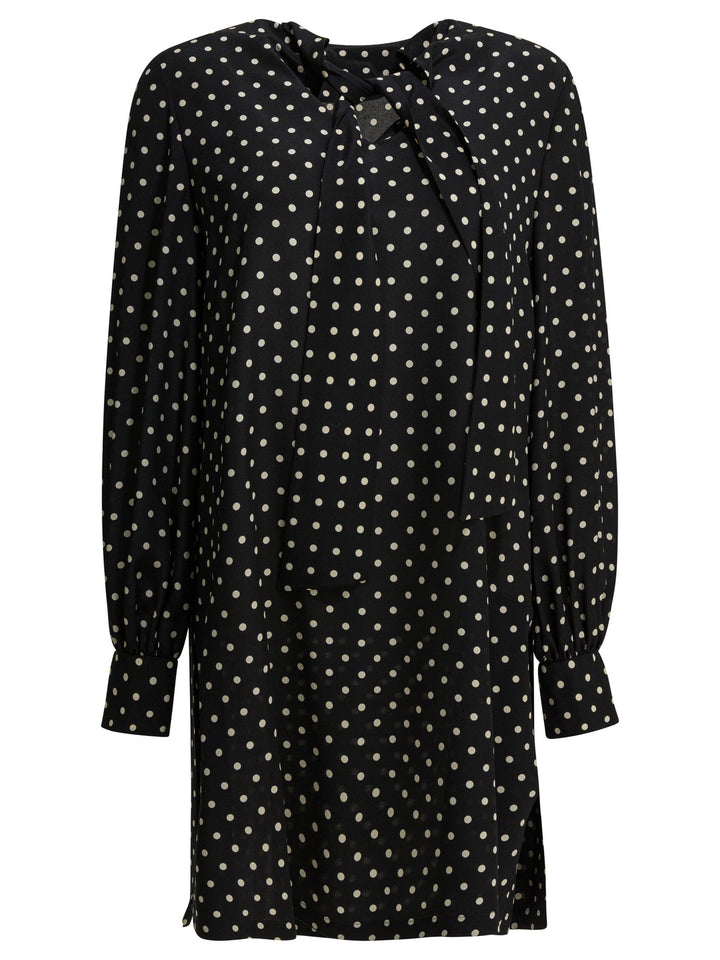Valentino Short Flared Dress Abiti - Nero | cc88220ae9861bddc0aadbea383d49cde2fd6e3e