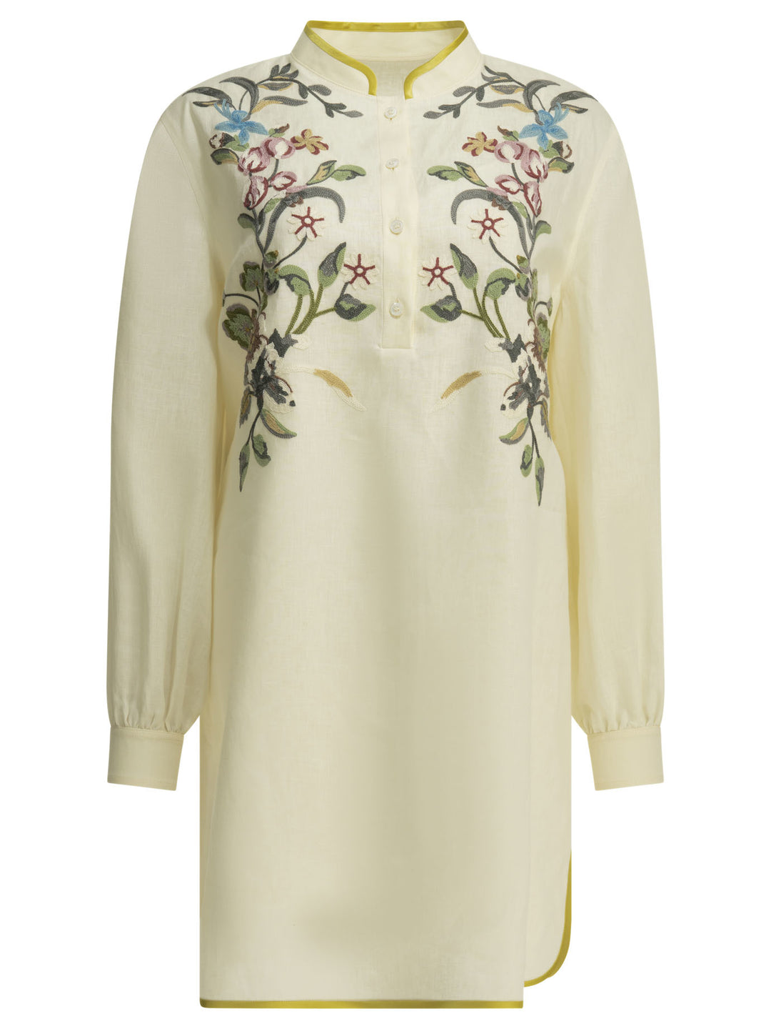 Valentino Embroidered Chemisier Short Dress Abiti - Bianco | 4a50e56cbf21d3d6dc7b8d340e0e9467301af1c2