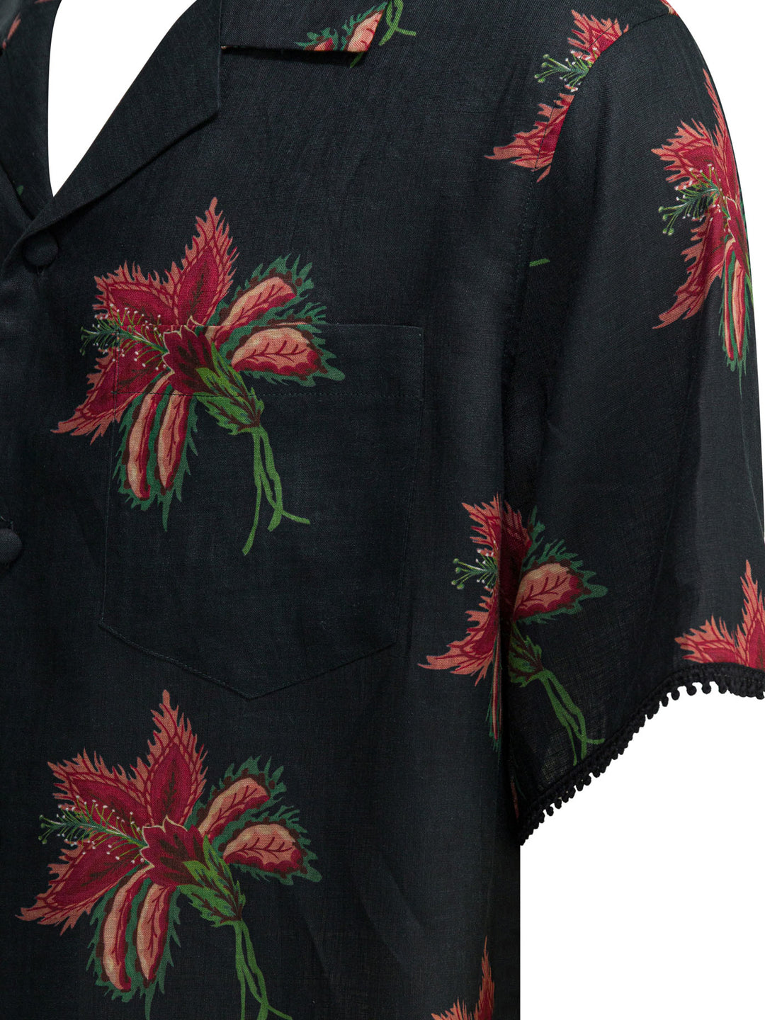 Valentino Papier Floral Shirts - Nero | a3e57782ec73555df065c7093c413227ebecacc7