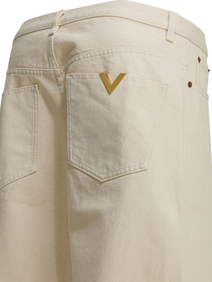 Valentino Straight-Leg Jeans - Bianco | 80b25d6dae70011b4126734133e4f4441d41385b