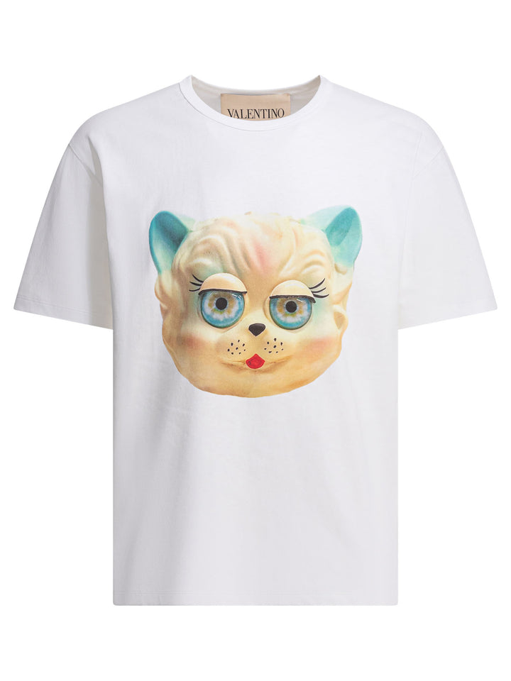 Valentino Le Chat De La Maison T-shirts - Bianco | 1e89770bcbdef6bfbc8c7e35bec3f9f5ec409ac4