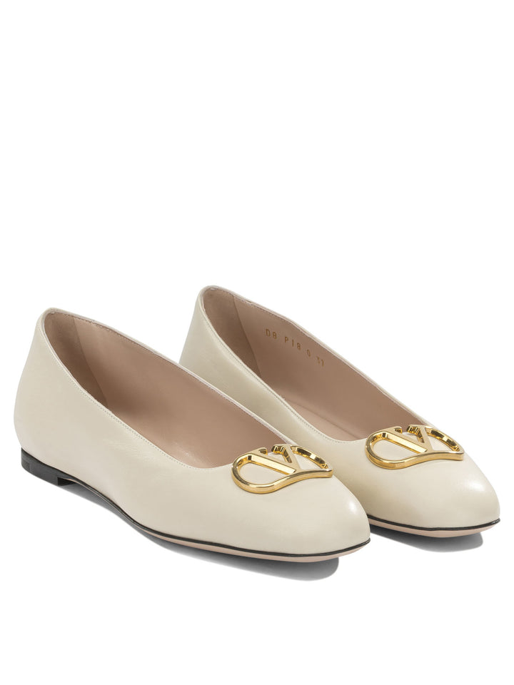 Valentino Garavani Vlogo Ballerinas - Bianco | b0c1e65f9d2a6309137876bf55843e0ff331da15