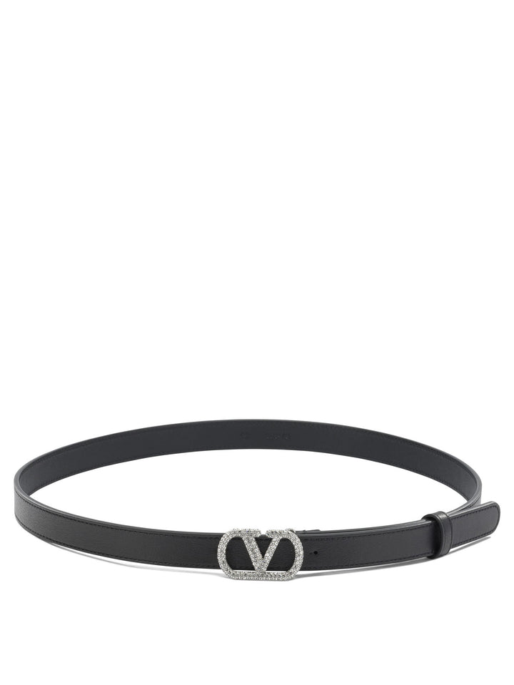 Valentino Garavani V Logo Signature Cinture - Nero | 36cc0728bd3d5c327dde90baba916c4440dd9fa3
