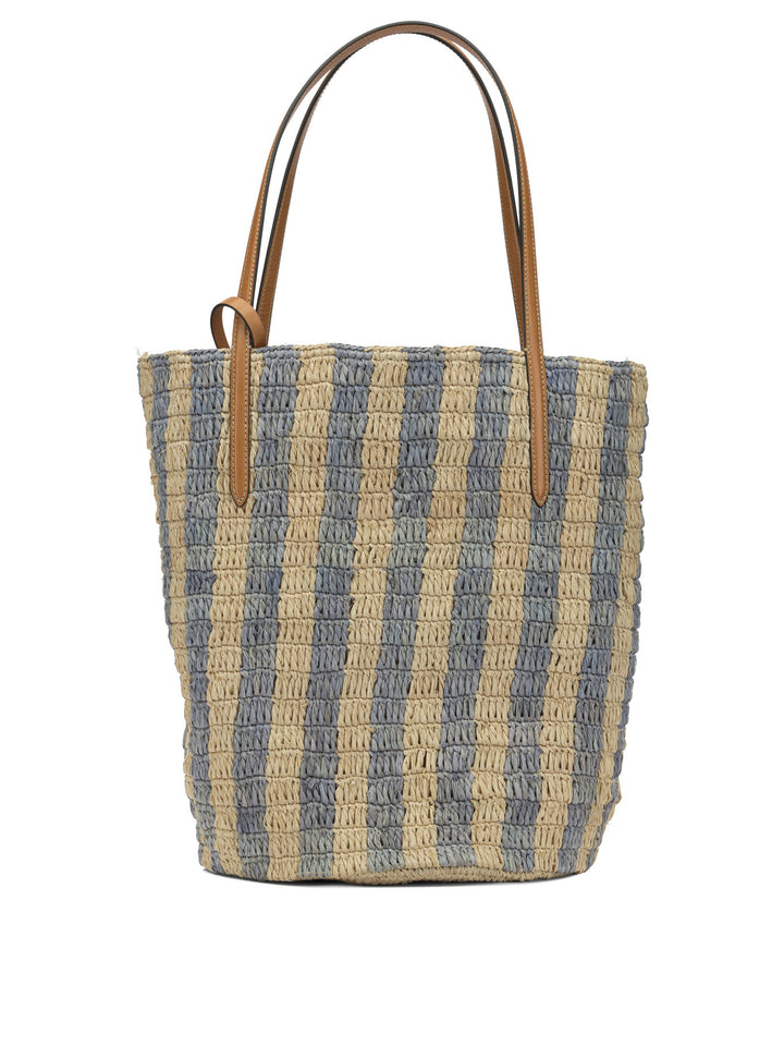 Valentino Garavani Vlogo Raffia Medium Shoulder Bag Borse a Spalla e Tracolla - Beige | 3dd236336d5e91d441790232a8b2ed3aa278848f