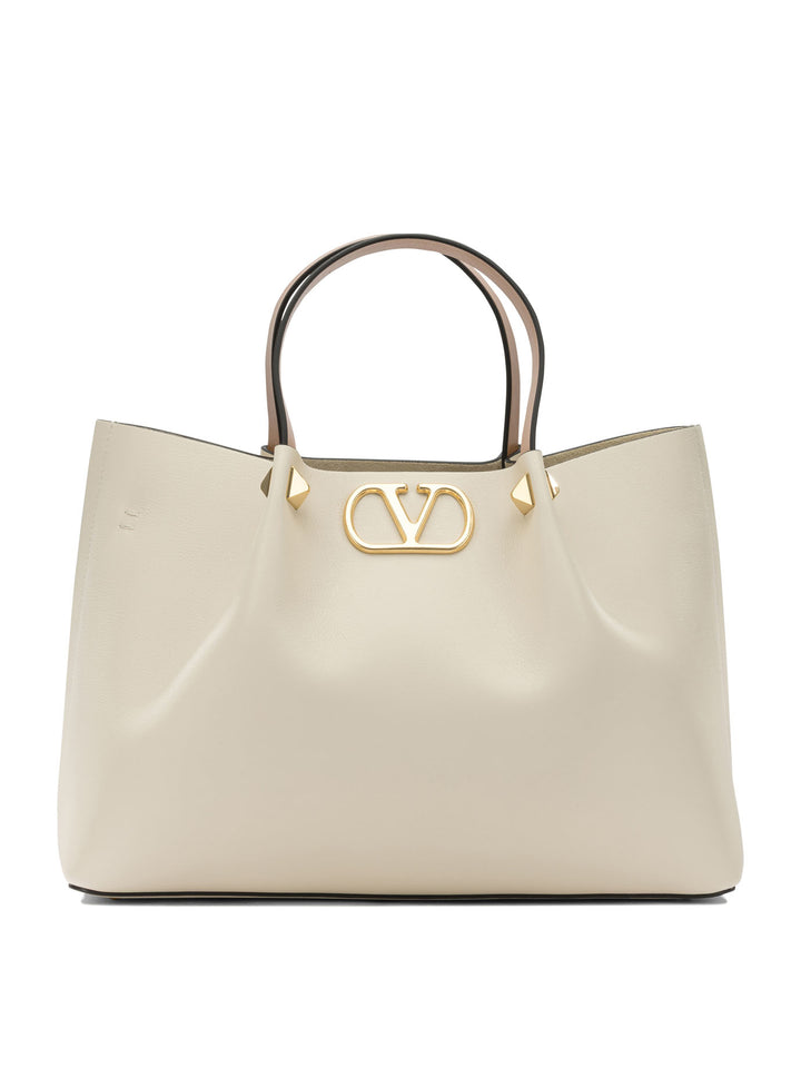 Valentino Garavani Signature V-Logo Handbag Handbags - Bianco | 54d50d735744a1afa8a56938dbbea09913fddd59