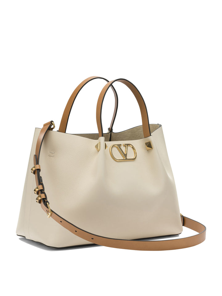 Valentino Garavani Signature V-Logo Handbag Handbags - Bianco | c3de6ea5e08bcc575ba333570a3751e924ed233c