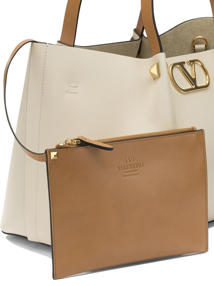 Valentino Garavani Signature V-Logo Handbag Handbags - Bianco | 778f69d398390bc6adf55052ee6bdee0d3c083f1