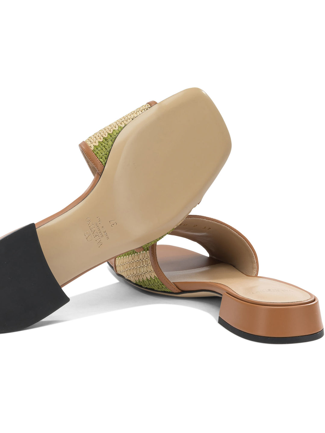 Valentino Garavani Slide Vlogo Signature Sandali - Beige | c63e0c561ce336191efe83c3b70e46e2ca2aff02