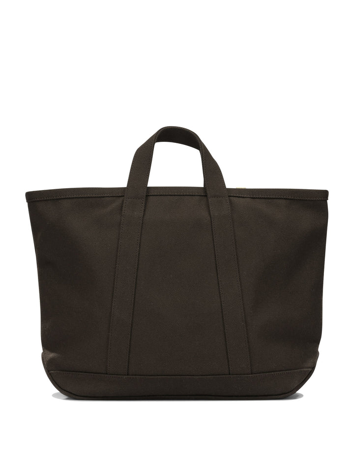 Visvim Canvas Rime Tote M Handbags - Marrone | e309b71b7e7acb28df155f471a5443e233742537