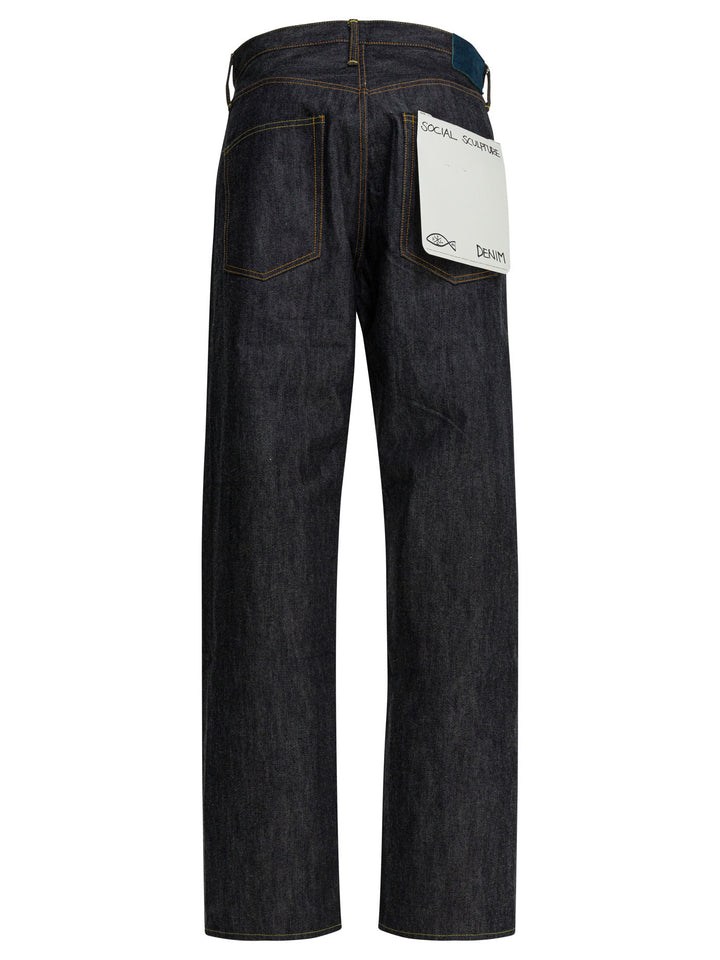 Visvim Social Sculpture 01 Wide Raw Jeans - Blu | 1db1bbb81b6e5dce9a57e5182bcc4d97fb8d31e4