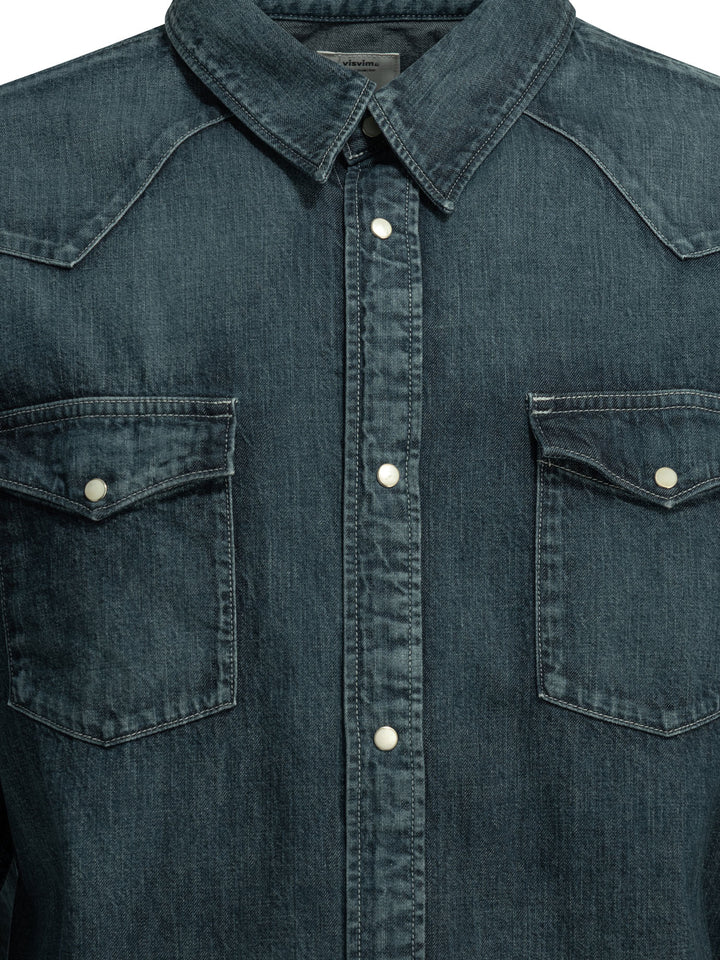 Visvim Social Sculpture Shirts - Blu | ba4cd1fd89308e5a92d766aaaf309f8a0f948635