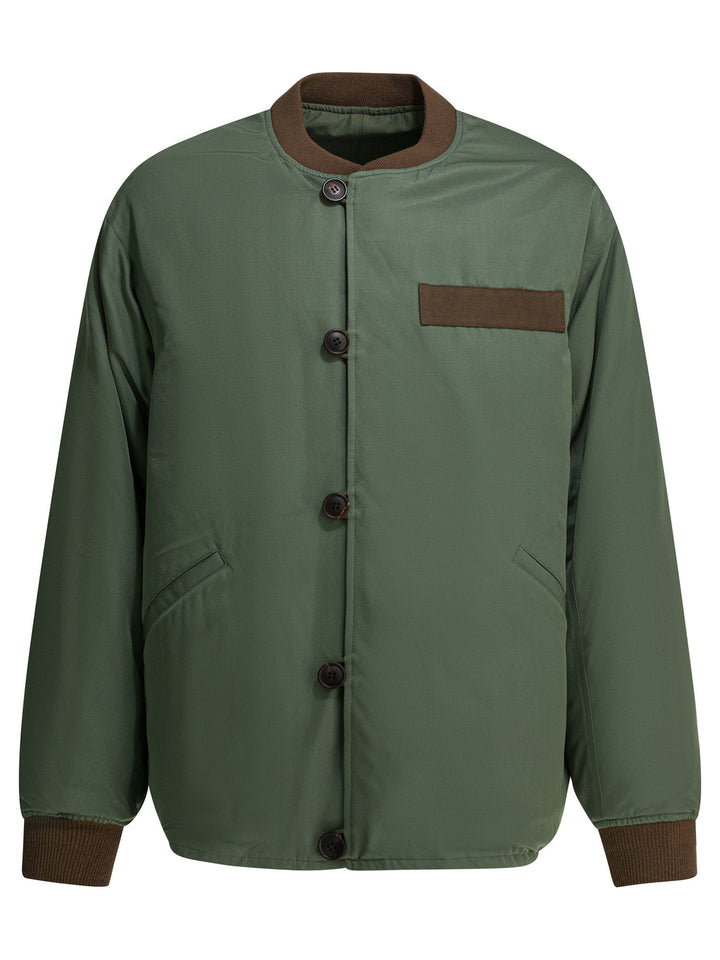 Visvim Nylon Bomber Jacket Jackets and Coats - Verde | 8b338e7c2b00af415dfc66bed437469a52e8f217