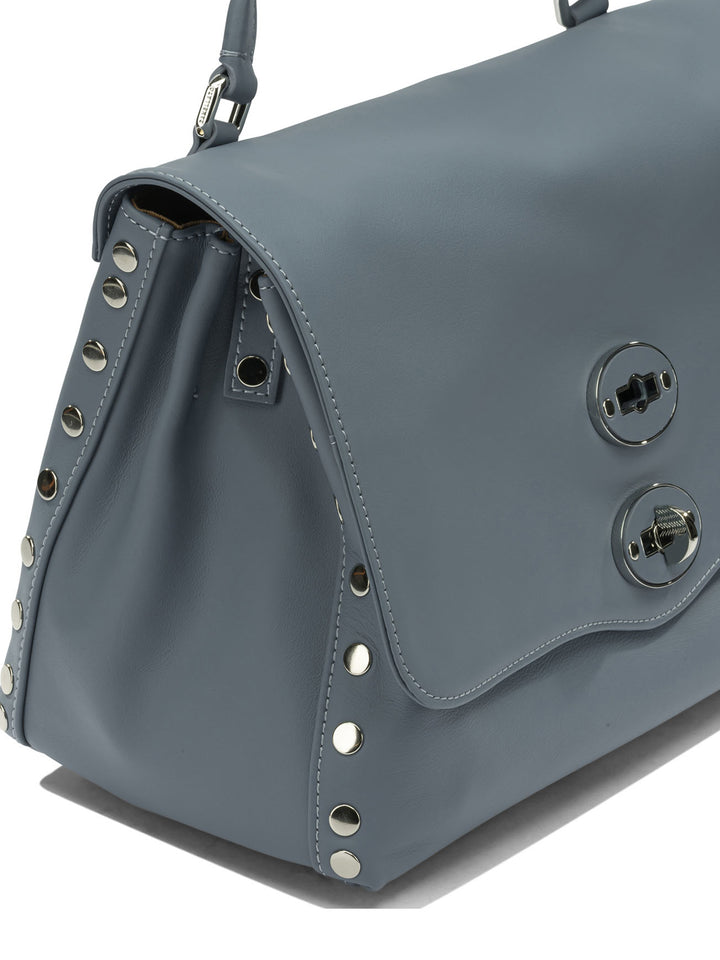Zanellato Postina® Saeta Handbags - Light blue | 77115a2dae74395fdbe904722de593bdc8c11a25