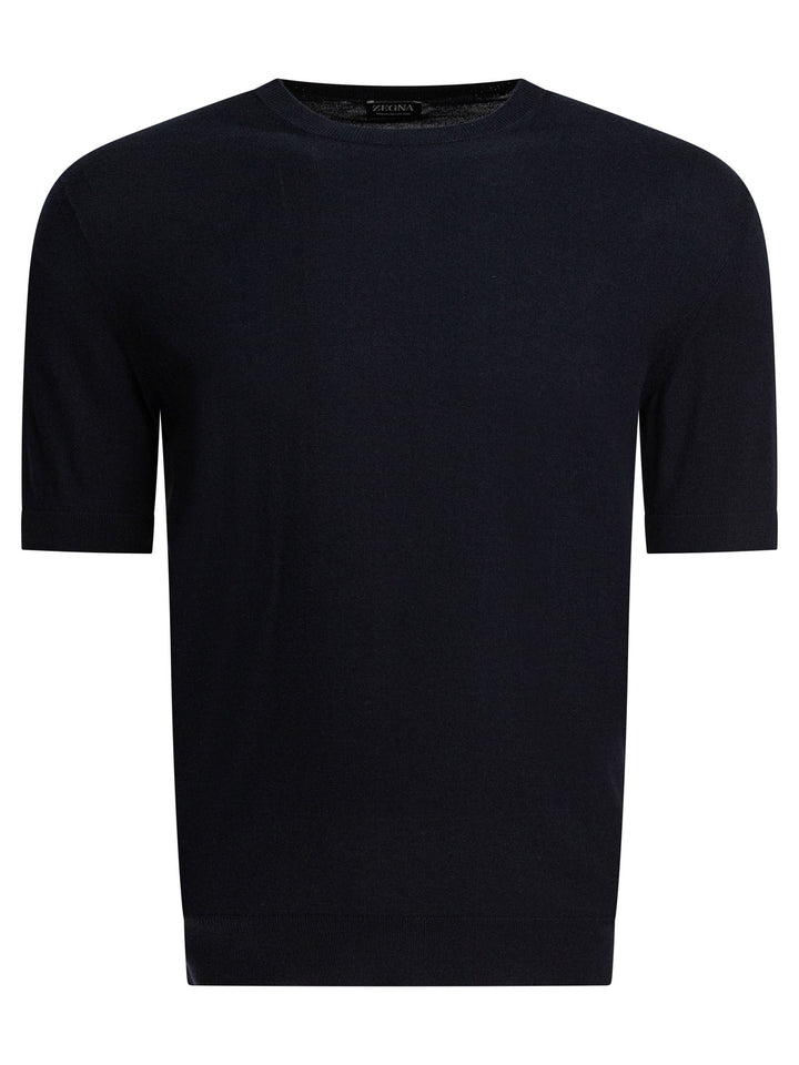 Zegna Crew-Neck T-Shirt Polo shirts - Blu | b5539890c321acd5c82e62f5315f68411eef793a