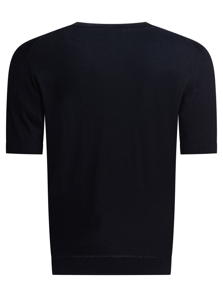 Zegna Crew-Neck T-Shirt Polo shirts - Blu | 14bbf00078db7b0c7dbd4a457c0a75dfd3f824d9