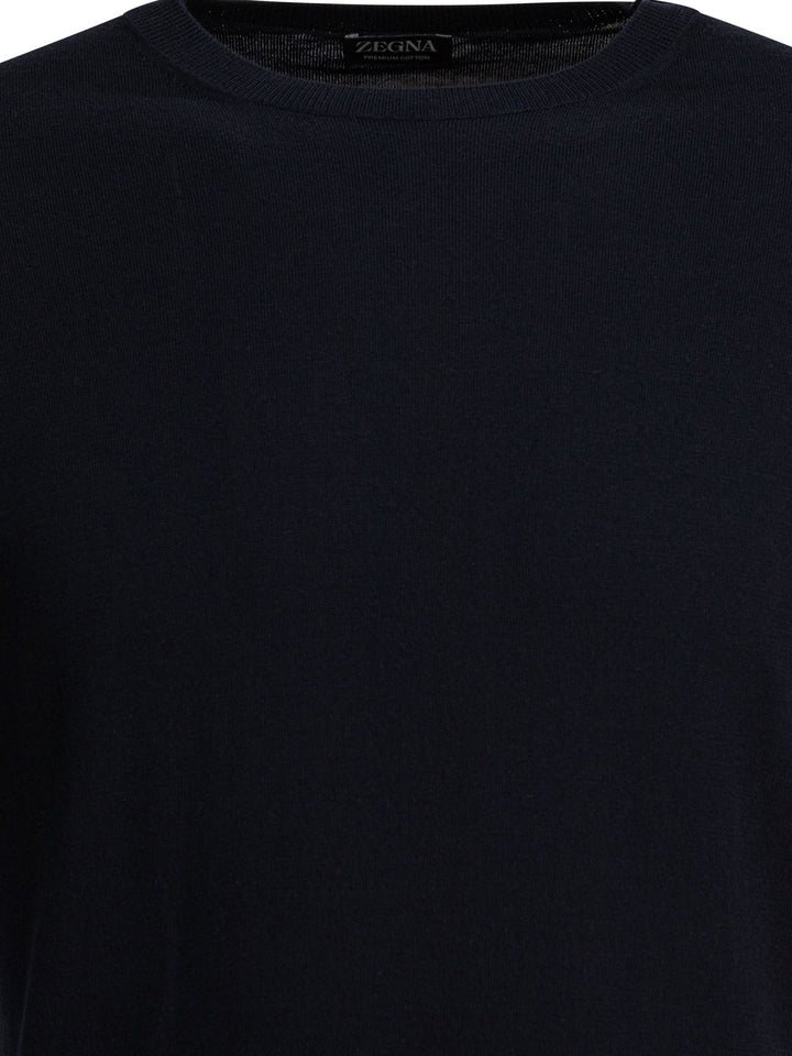 Zegna Crew-Neck T-Shirt Polo shirts - Blu | 7aa36fe642c3bf3ff0f1e8417e88818ad8fcf8af