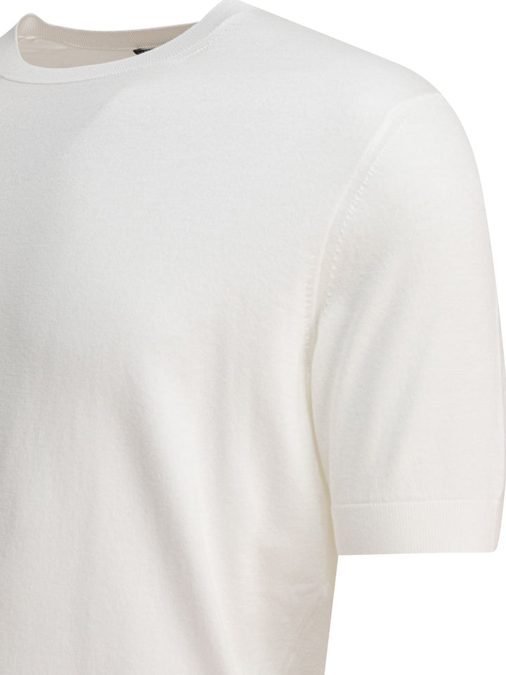 Zegna Crew-Neck T-Shirt Polo shirts - Bianco | 155ab3aae94f1ff9d237cd091cb4d05e55ec54b3