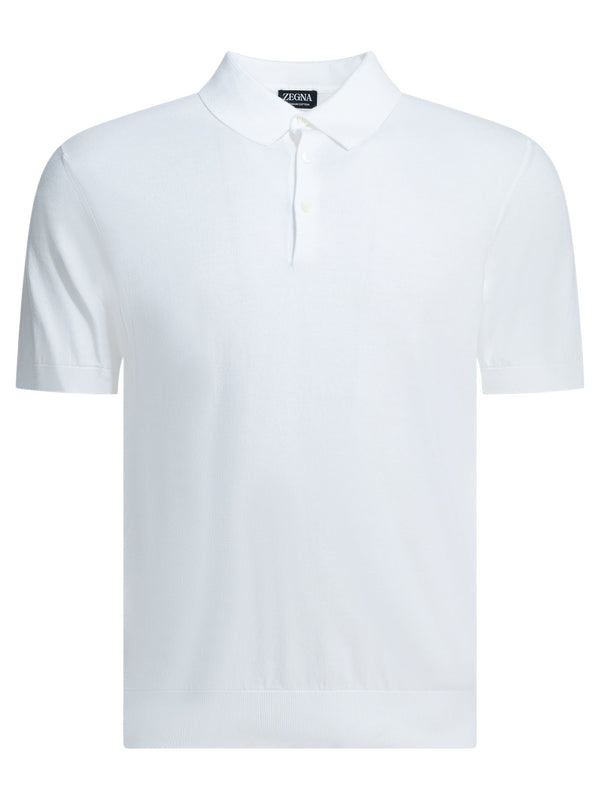 Premium Cotton Polo Shirts Bianco