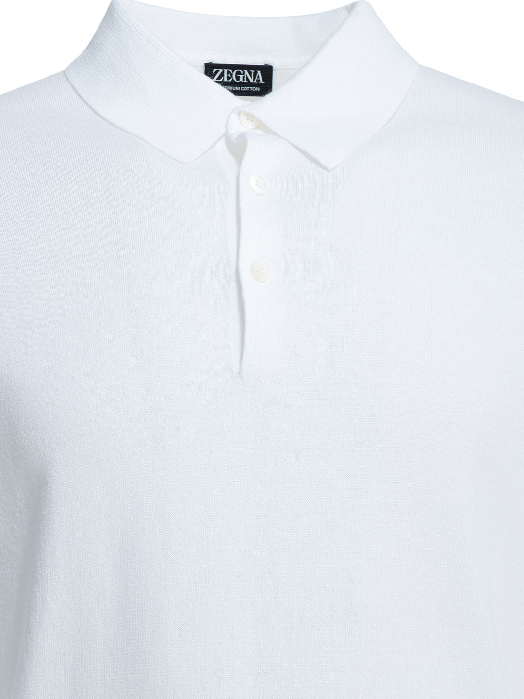 Zegna Premium Cotton Polo shirts - Bianco | b33338e063f95b67a4e5189de50d0233e998464e