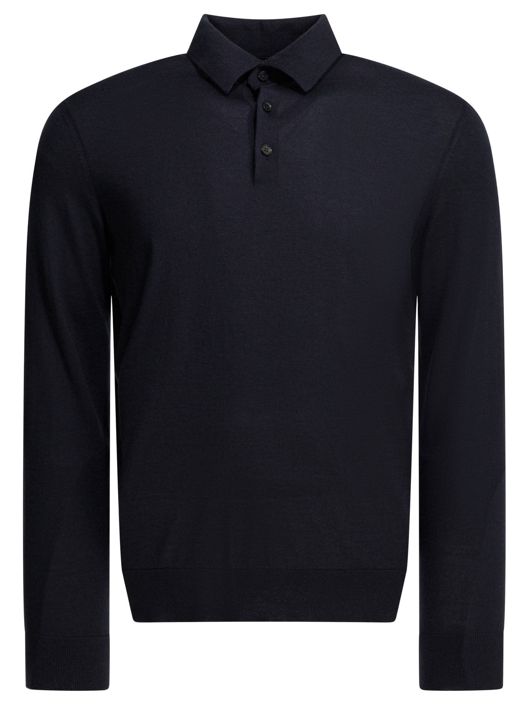 Zegna Cashmere Polo Sweater Knitwear - Blu | 1558978b12096685f64a8df7ccb585c860493087