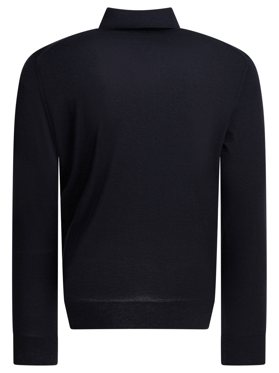 Zegna Cashmere Polo Sweater Knitwear - Blu | d7a47b42e149b1f76442ded37f748ca34dfe7407