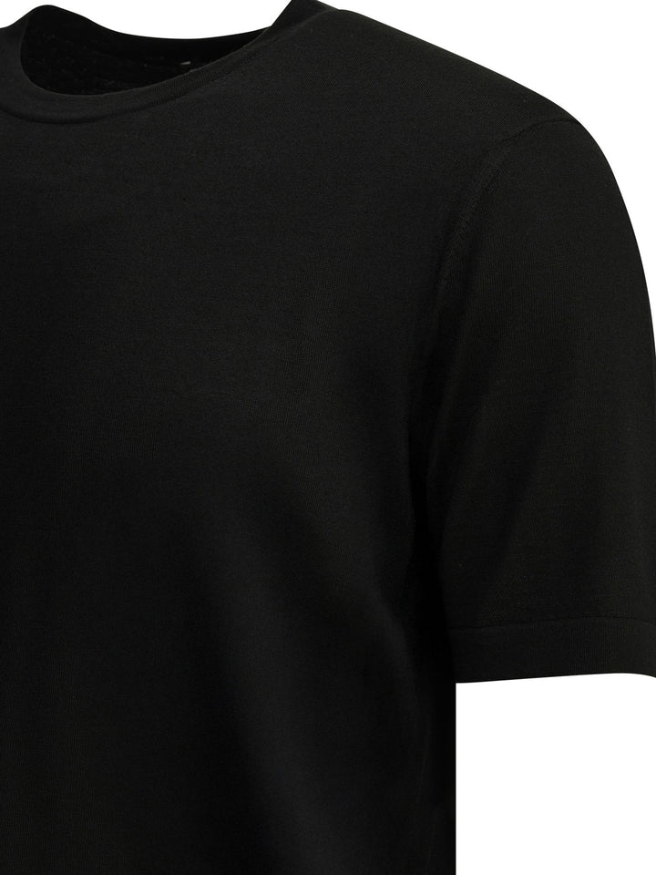 Zegna Crew-Neck T-Shirt Polo shirts - Nero | 7b56c457cc1a68bafbfcb60e6de9eec846723ea5