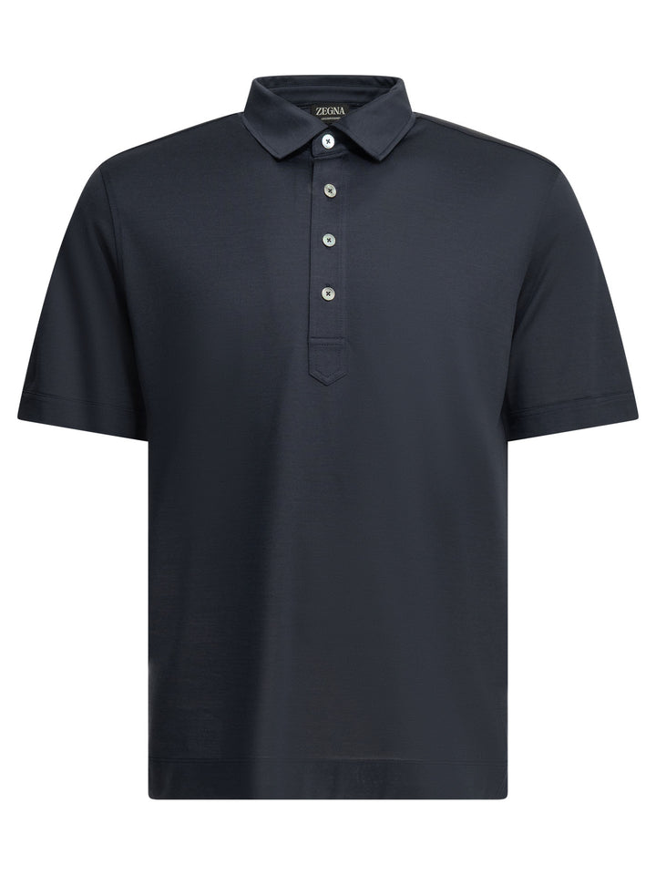 Zegna Leggerissimo Polo shirts - Blu | 6bd95d028b1c4139ac7f4b02eb303ced5e8e27b2