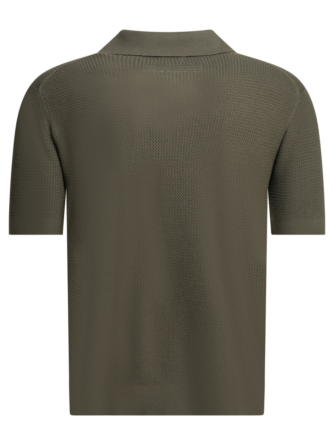 Zegna Cotton Buttonless Polo Shirt Polo shirts - Verde | 403dc712ce7fe7aa74ae8cd3e2e927a1f8ad9ed6