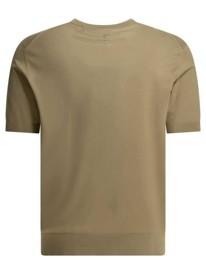 Zegna Crew-Neck T-Shirt T-shirts - Beige | abdb3a203e037fd33ddc7e706a79ff92fc7f9de6