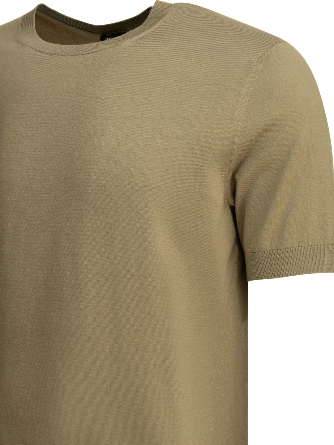Zegna Crew-Neck T-Shirt T-shirts - Beige | 7c939f842678638acfacc6b3aabac82b35cc40a7