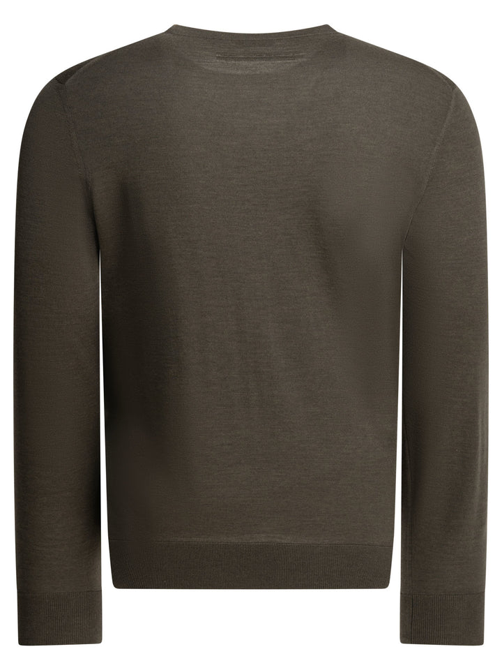 Zegna Cashmere And Silk Crewneck Sweater Knitwear - Grey | 5d6b5d160cec75c6b45aa025d9ff53269d7b8104