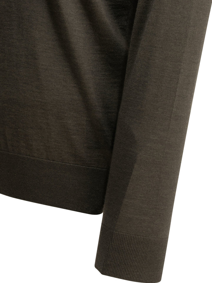 Zegna Cashmere And Silk Crewneck Sweater Knitwear - Grey | fee77b734483ae658c634759a83e722e9f6ac04d