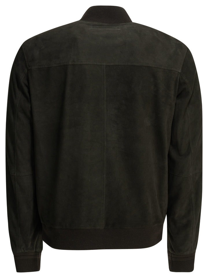 Zegna Suede Jacket Jackets and Coats - Marrone | 87dbbd53262c7dfc00077b574b7fce312f1caef4