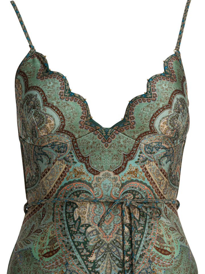 Zimmermann Wanderlust Scallop Swimwear - Verde | 77f919334ddedd8b8f35b41cc7a57360047b20b8