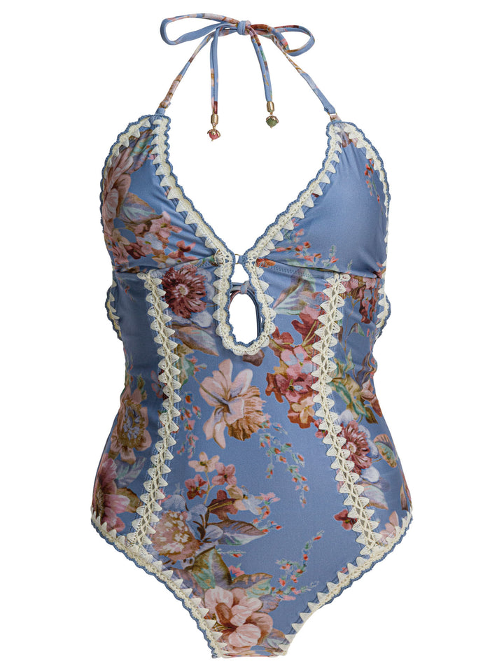 Zimmermann Awaken Crochet Keyhole Swimwear - Light blue | 07a90d9ca8178fbfc1e3954844dc6a22d45fdcf3