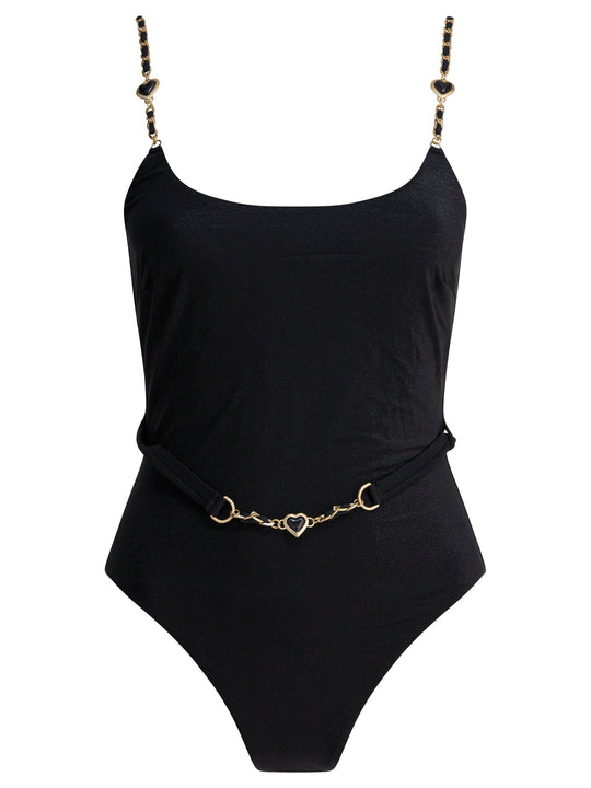 Daylight Chain Scoop Swimwear Nero