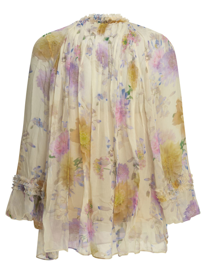 Zimmermann Luna Shirts - Bianco | 50478f360874a7cdb5d2ef4b42d3bbde3d89edad