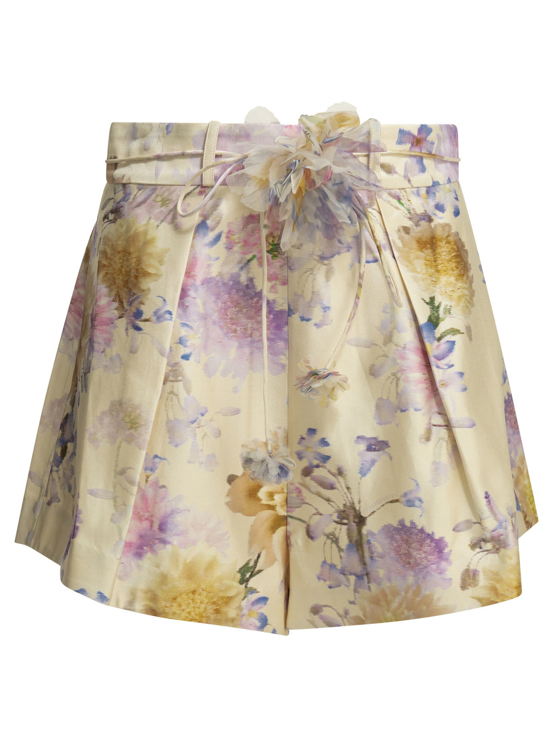 Zimmermann Luna Shorts - Bianco | addf3a1438356824fe6bd9b7f339d1f41f698432