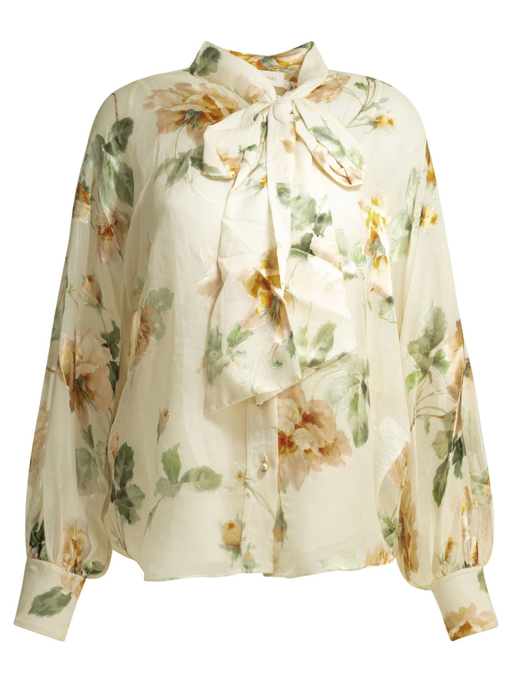 Zimmermann Carousel Shirts - Bianco | 2fe2fdebda5483f8e13cc8c982ea3ed2a76f5b22