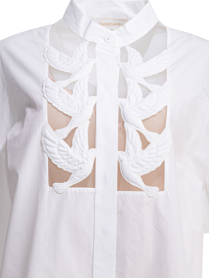 Zimmermann Luna Shirts - Bianco | 23eb319212e993dcf1ff34b685f40b67f18b7a59