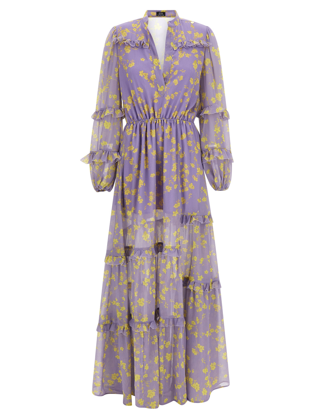 Catalina Chiffon Dress Abiti - Viola | 34738fc40dc196acff0927ffb5a690d266f729f1