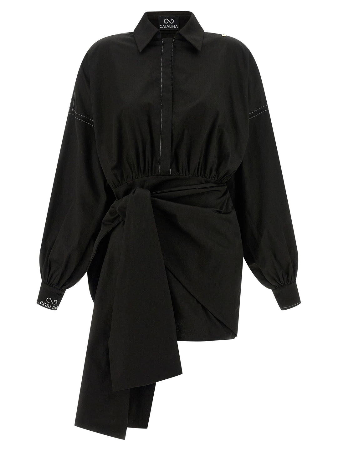 Catalina Bow Dress Abiti - Nero | 3994645e8ab1bdc0d9d5a4c34030fb65f64b6fb8