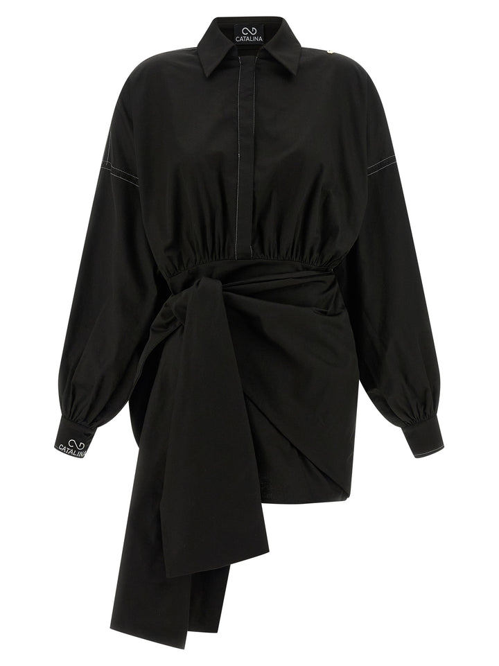 Catalina Bow Dress Abiti - Nero | 3994645e8ab1bdc0d9d5a4c34030fb65f64b6fb8