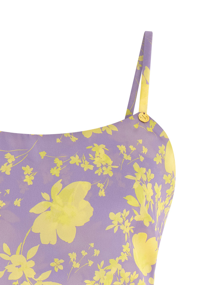 Catalina Floral Crop Top Top - Viola | c31391251f2e3628004acec3fe3ceea8e85eebe9